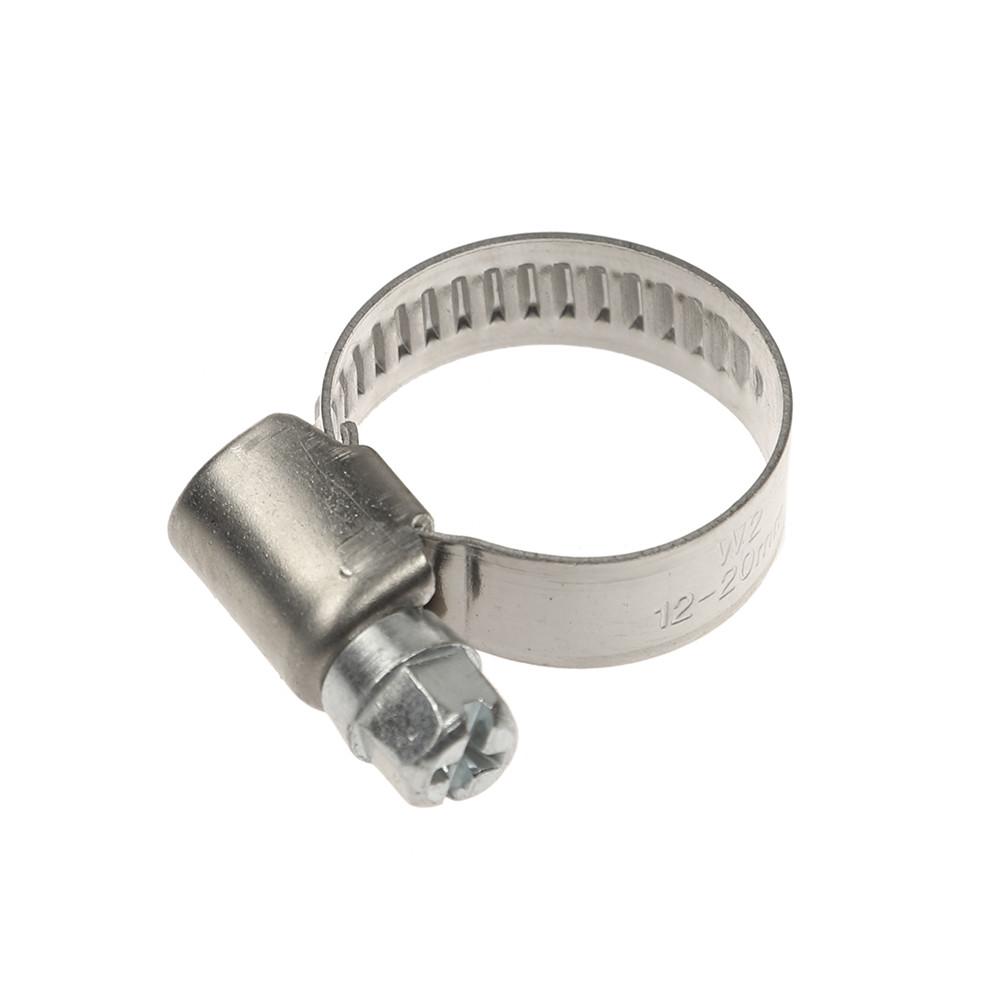 Хомут червячн 12-20мм НЕРЖ сталь пр-во SILA AC SL 11.1220, фото №1 Хомут червячн 12-20мм НЕРЖ сталь пр-во SILA AC SL 11.1220, фото №1