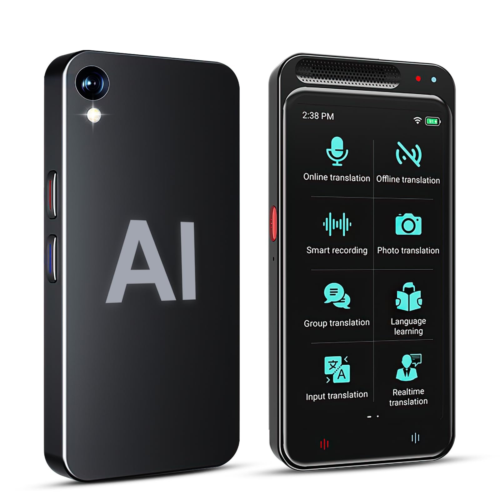 Перекладач мови, пристрій для усного перекладу, 138 мов з екраном 4.1 дюйма, фото №1