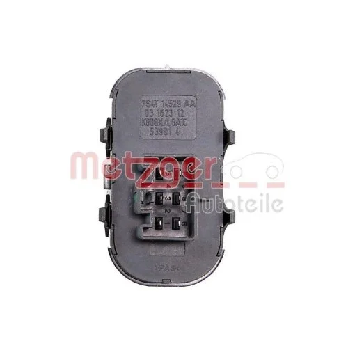 Перемикач склопідйомника METZGER 0916959 для FORD, з боку водія, фото №2