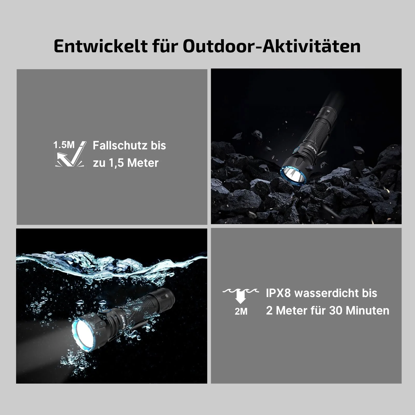 Ліхтар OLIGHT Javelot LED 1350 люмен 730 м Чорний, фото №8