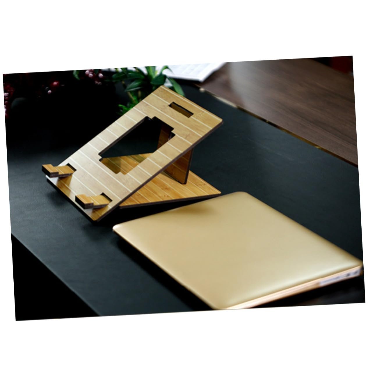 Підставка для ноутбука Деревʼяна Портативна Компактна для дому офісу спальні, фото №5 Підставка для ноутбука Деревʼяна Портативна Компактна для дому офісу спальні, фото №5