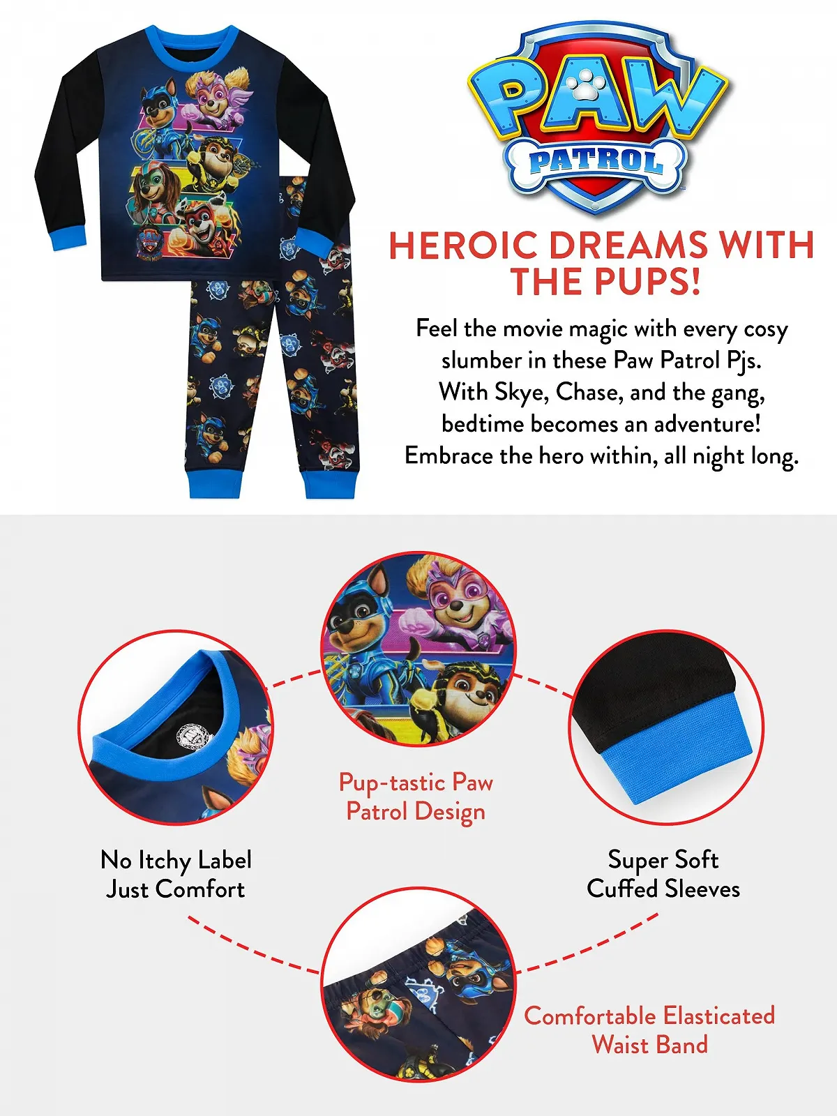 Піжама PAW PATROL Patrulla Canina для хлопчиків, фото №7 Піжама PAW PATROL Patrulla Canina для хлопчиків, фото №7