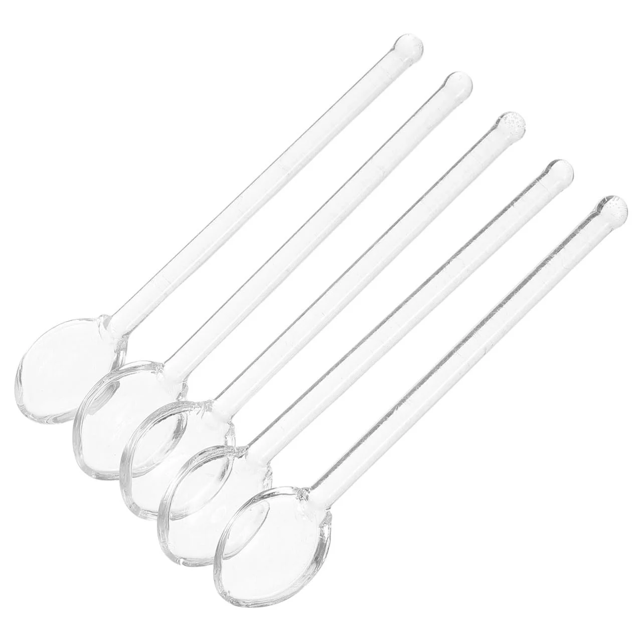 Ложки Скляні UPKOCH Набір 5 штук 13 см Довгі Прозорі, фото №8 Ложки Скляні UPKOCH Набір 5 штук 13 см Довгі Прозорі, фото №8