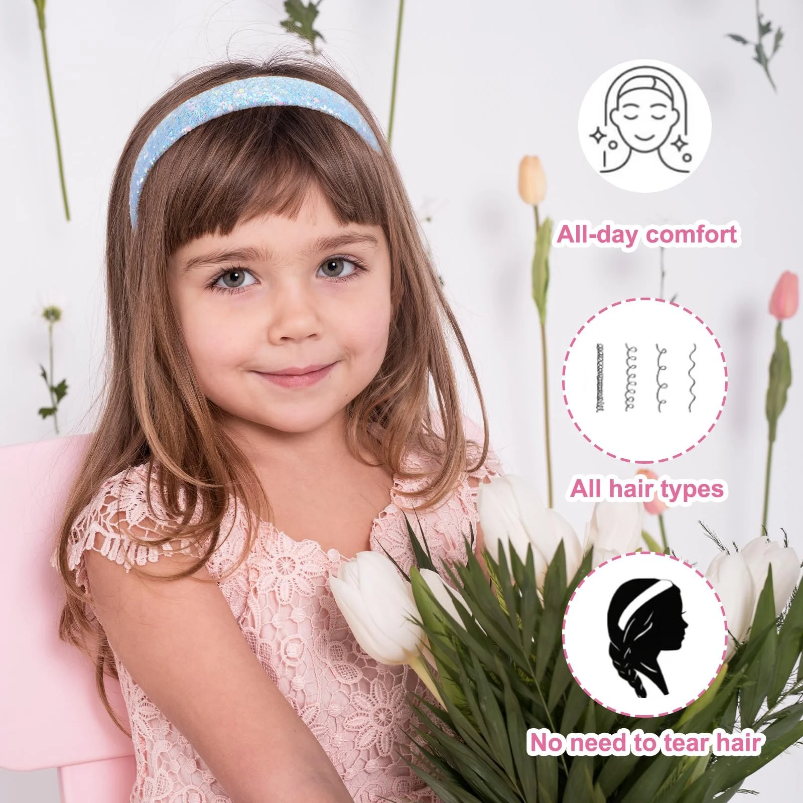 Обруч для волосся Блискучий, фото №3