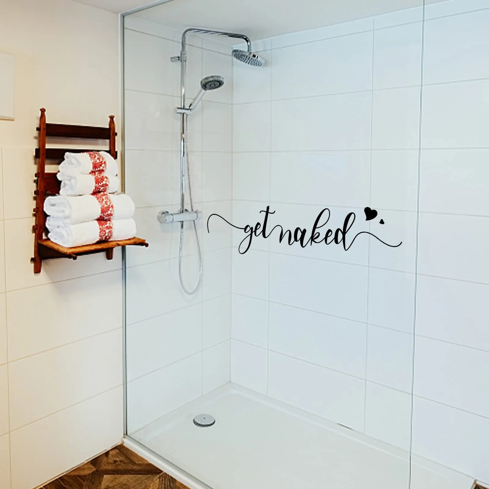 Наклейка на стіну SUPERDANT Get Naked Вінілова Чорна 28 x 97 см, фото №1