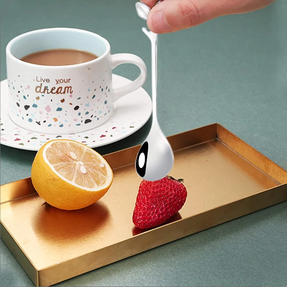 Ложка Кавова з нержавіючої сталі Лист, 12 шт, фото №5