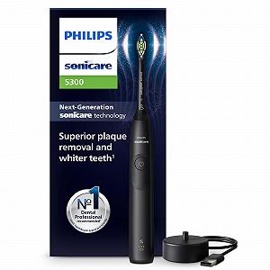 Зубная электрощетка Philips Sonicare 5300 HX7101/01, 2 уровня интенсивности, контроль давления, EasyStart, Smartimer и BrushPacer, черная - Фото 1