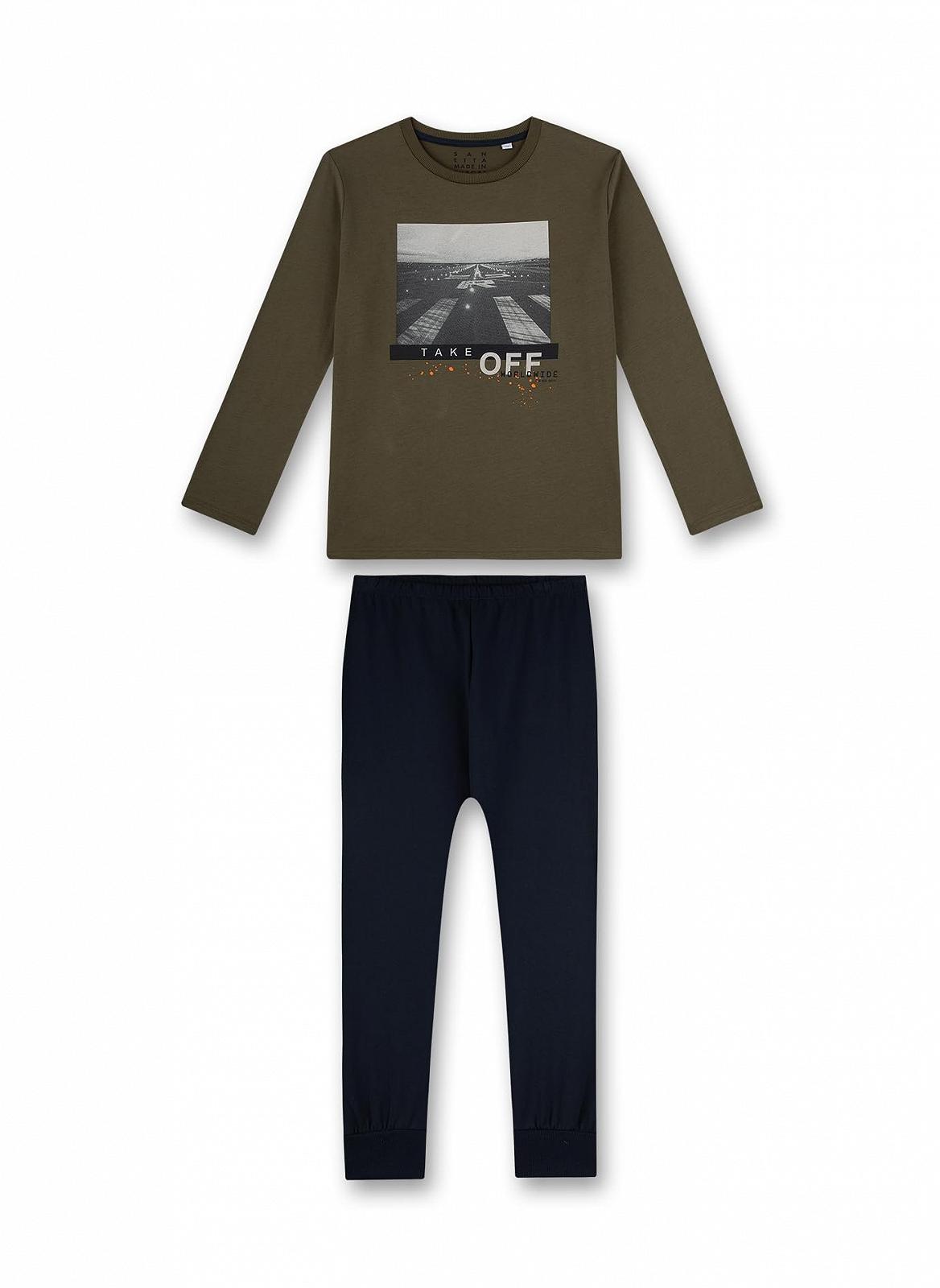 Пижама Sanetta для мальчиков Зеленый, фото №1