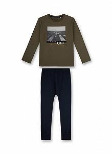 Пижама Sanetta для мальчиков Зеленый - Фото 1