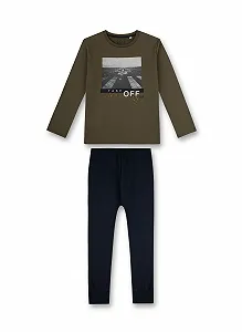 Піжама Sanetta для хлопчиків Зелений - Фото 1