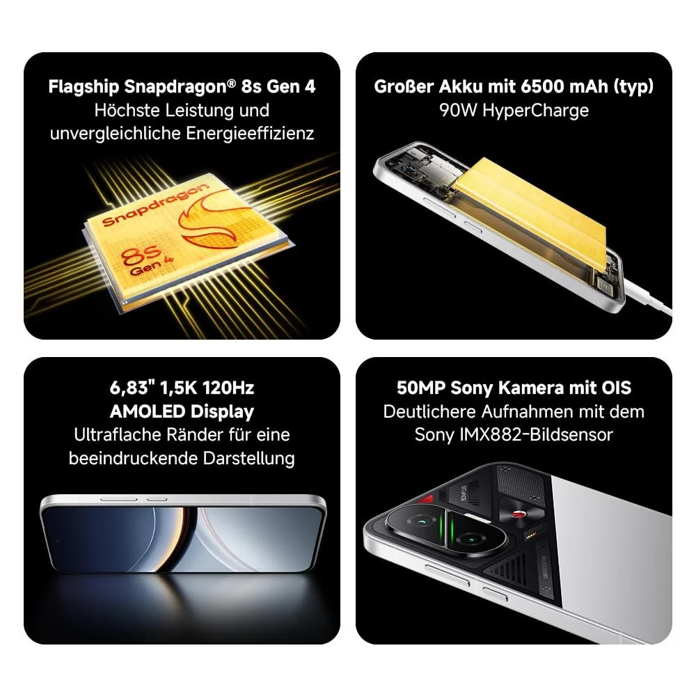 Смартфон XIAOMI Poco F7, 12 + 512 ГБ, Белый, Snapdragon 8s Gen 4, Аккумулятор 6500 мАч, Камера Sony 50 Мп с OIS, Дисплей AMOLED 6,83 дюйма 1,5K 120 Гц, фото №3