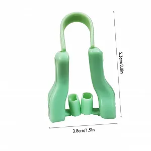 Кліпси для носа iplusmile U-подібні для сну, зменшення хропіння, зручні для жінок, зелені для кращого сну, 1 комплект synthetic.ua - Фото 1