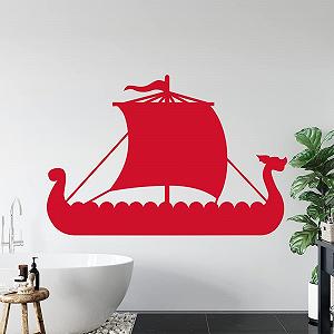 Наклейка на стену Viking Ship Dragon Boat - Фото 1