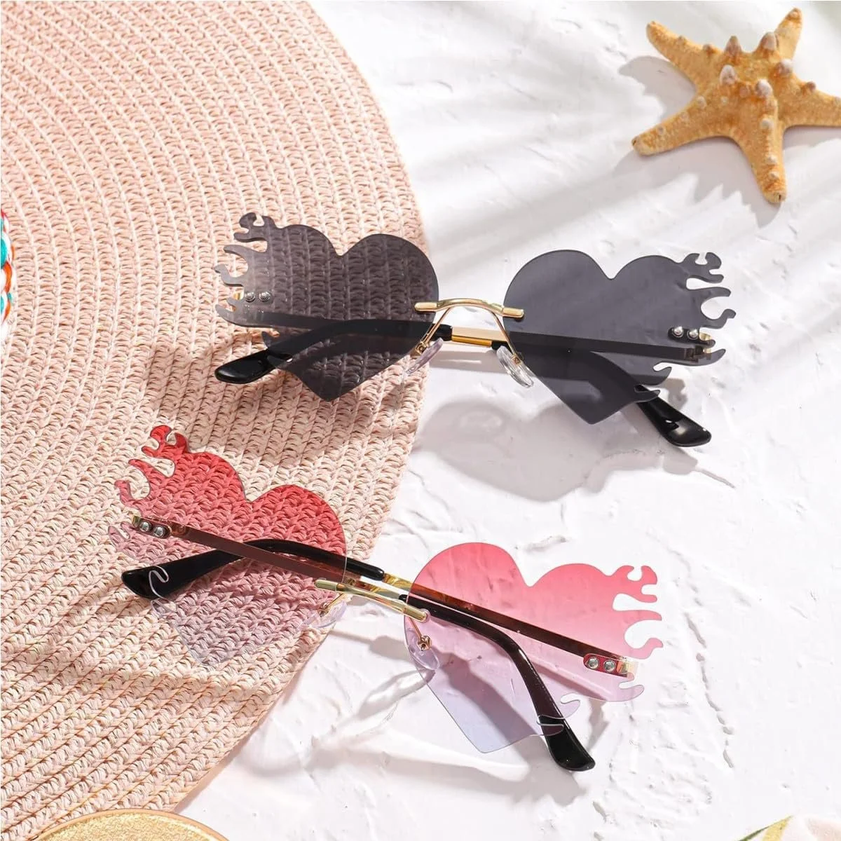 Сонцезахисні окуляри Серце JJiaoLinin Без рамки, фото №3