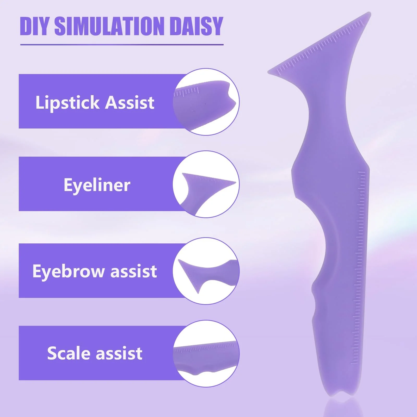 Набор из 2 силиконовых трафаретов для подводки для глаз многоразовые, фото №4 Набор из 2 силиконовых трафаретов для подводки для глаз многоразовые, фото №4