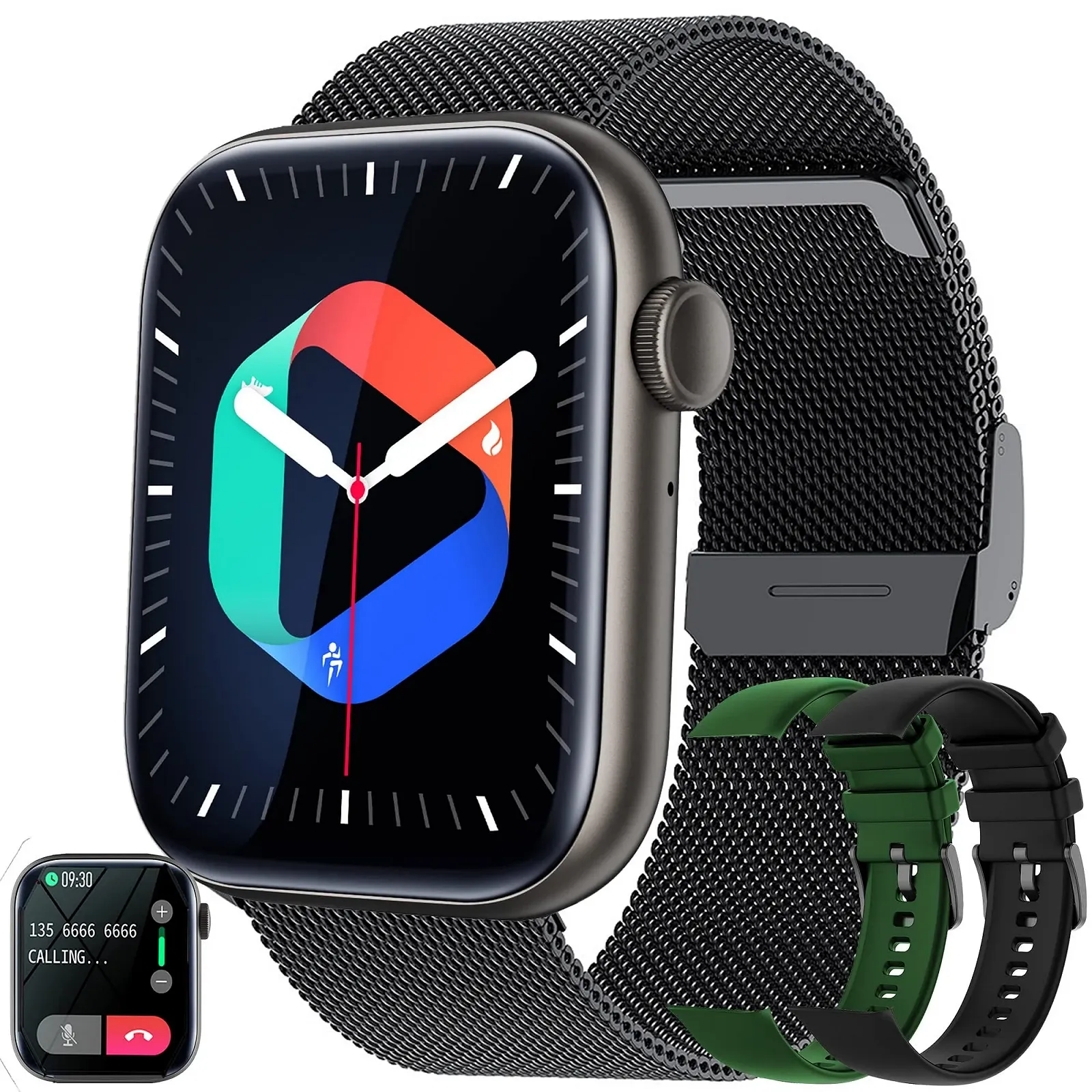 Смарт-годинник Жіночий 1,8 Inch HD Сенсорний екран Монітор серцевого ритму 123 Спортивні режими, фото №1