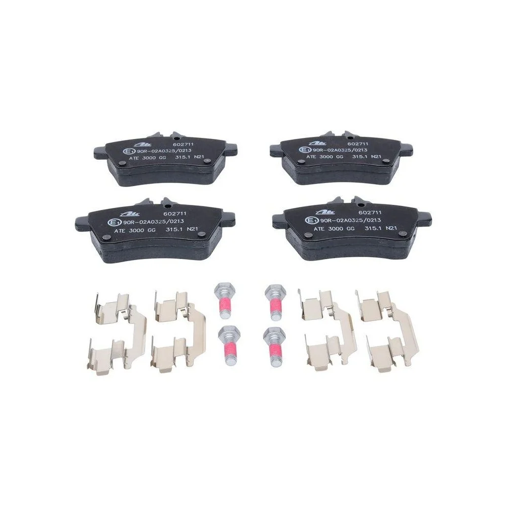 Комплект гальмівних колодок, дискове гальмо ATE 13.0460-2711.2 для MERCEDES-BENZ передня вісь, фото №1 Комплект гальмівних колодок, дискове гальмо ATE 13.0460-2711.2 для MERCEDES-BENZ передня вісь, фото №1