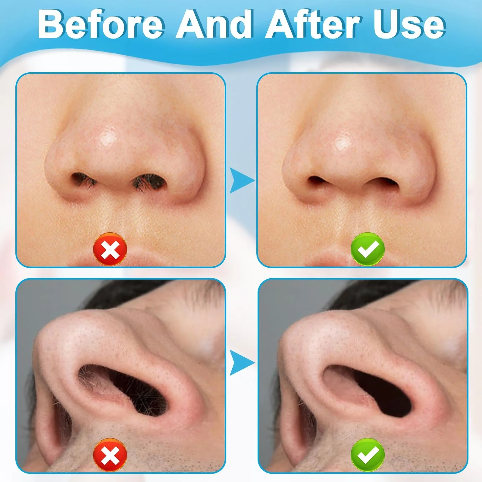 Набір Ножиць для волосся в носі Подвійний Портативний Ручний 360° Обертовий Чорний, фото №6