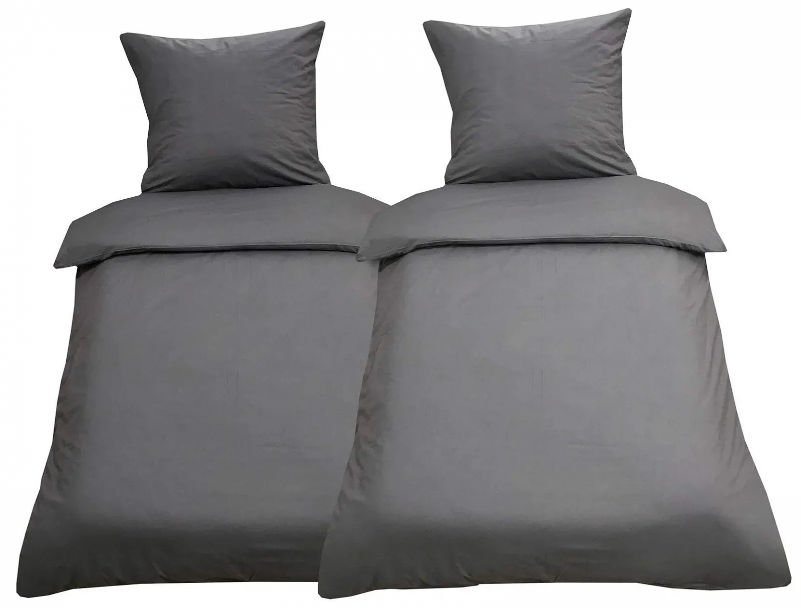 Постільна білизна Leonado Vicenti 135 x 200 см Набір з 4 предметів Renforcé 100% бавовна Однотонна з блискавкою, фото №1