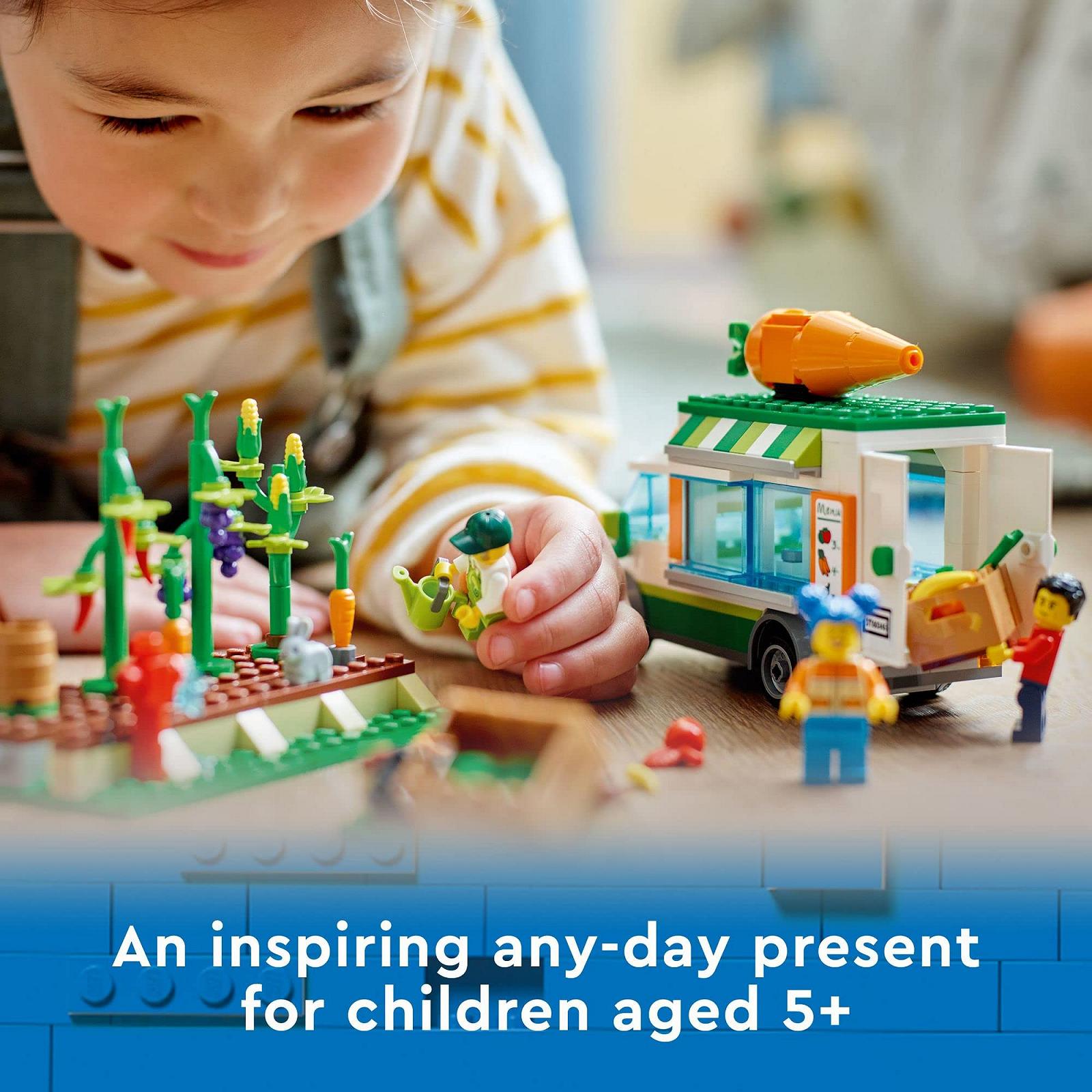 Конструктор LEGO City 60345 Фермерський овочевий фургон, фото №7