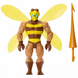 Фигурка Masters of the Universe Origins Cartoon Collection Buzz-Off, 14 см, лидер пчел с крыльями и очками, с метательным копьем - Фото 1