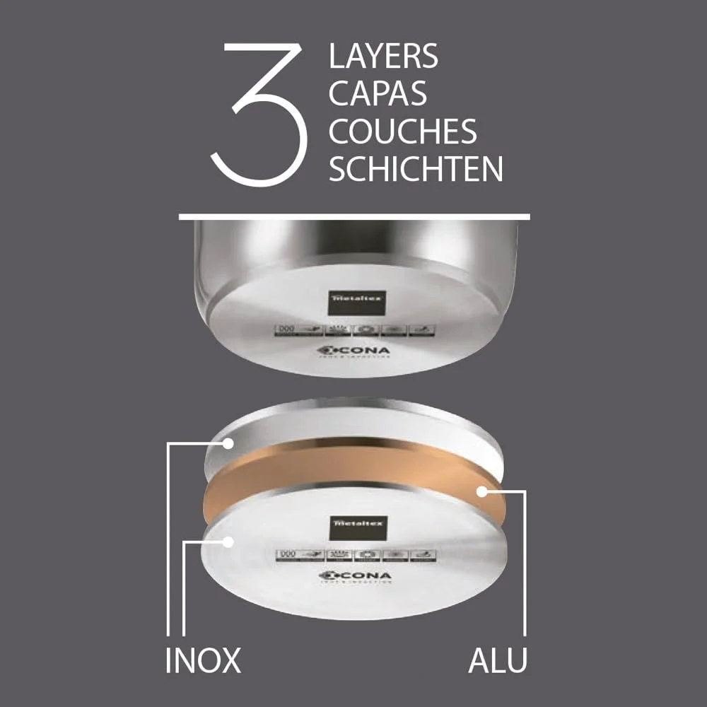 Сотейник Metaltex Icona 32 см 10 л нержавеющая сталь, фото №6 Сотейник Metaltex Icona 32 см 10 л нержавеющая сталь, фото №6