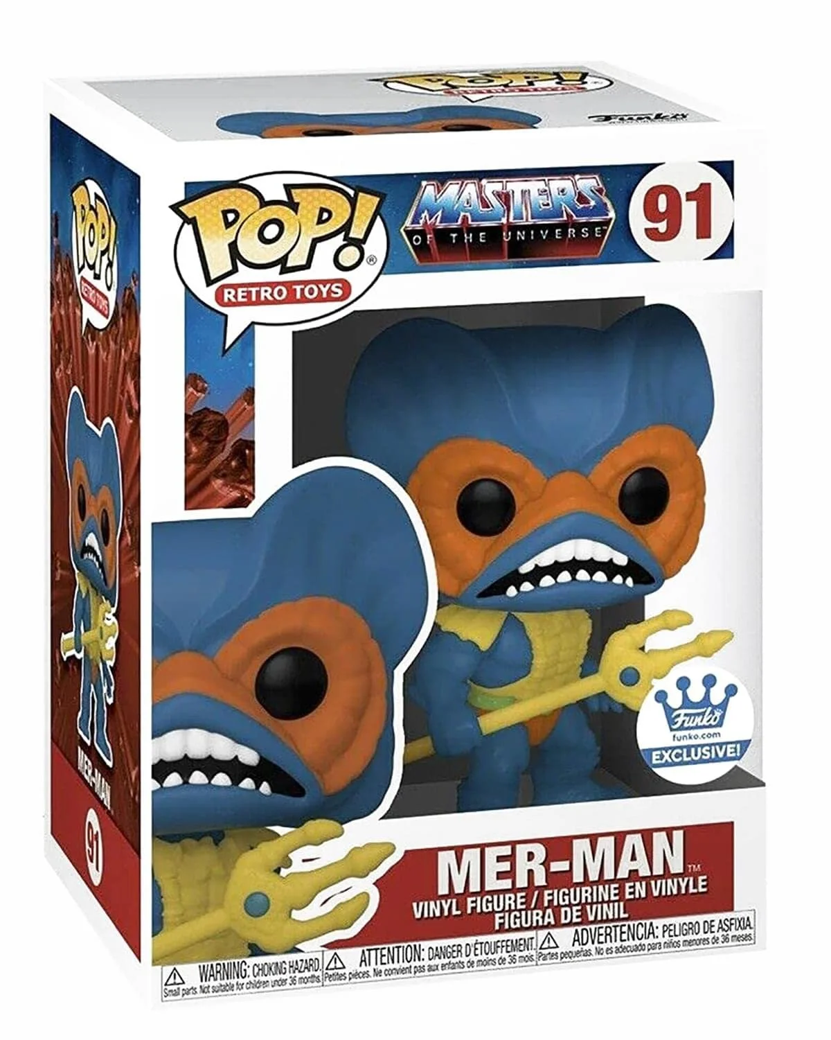 Фігурка Funko POP! Retro Toys Masters of The Universe Mer-Man (Alt Exclusive), фото №2