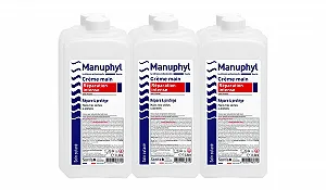 Крем Manuphyl Інтенсивне відновлення для дуже сухої та пошкодженої шкіри рук - пляшка 1 літр - Фото 1