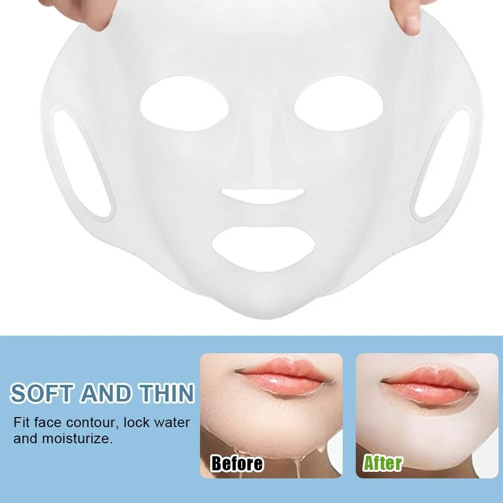 Маска для обличчя Силіконова маска для чоловіків жінок для листової маски, фото №3