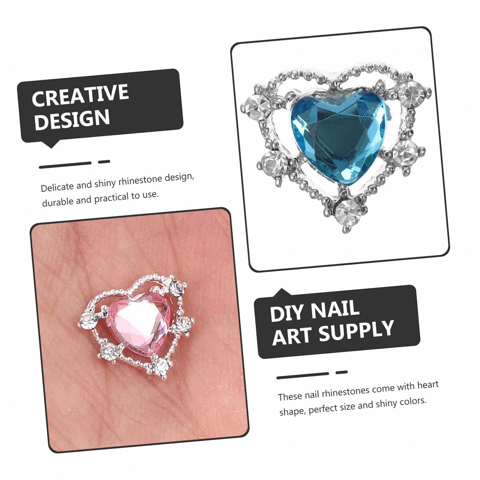 Прикраса для нігтів VILLCASE Прикраса для нігтів Серце Підвіска, фото №7