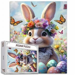 Пазлы Tucocoo Easter Bunny Eggs 1000 элементов 50 x 70 см картонные - Фото 1