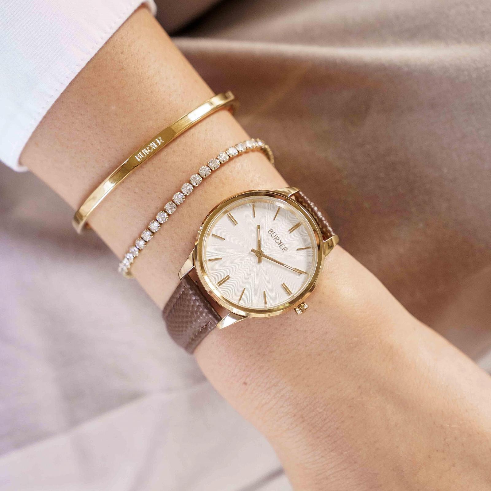 Женские часы BURKER Emily Кварцевые Аналоговые Водонепроницаемые 3 ATM 36 мм, фото №2