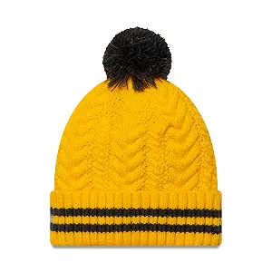 Детская зимняя шапка бини New Era Harry Potter Hufflepuff, желтая synthetic.ua - Фото 1