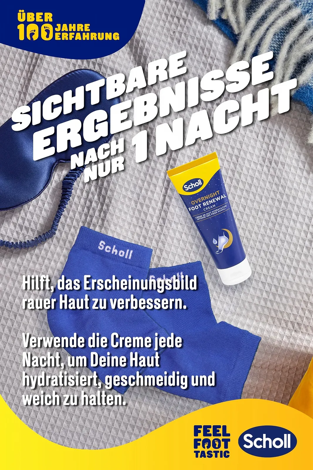 Набор для ухода за ногами Scholl Overnight крем 60 мл и гелевые носочки, 1 пара, фото №4
