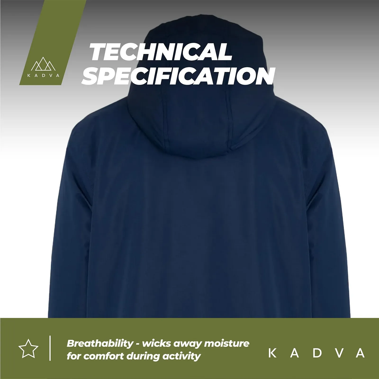 Дитяча лижна куртка з капюшоном KADVA SKIRO JR Водонепроникна та вітрозахисна з капюшоном, фото №9