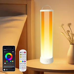 Настільна лампа Monemey Smart LED App Remote Control Timer Music Mode Rechargeable - Фото 1