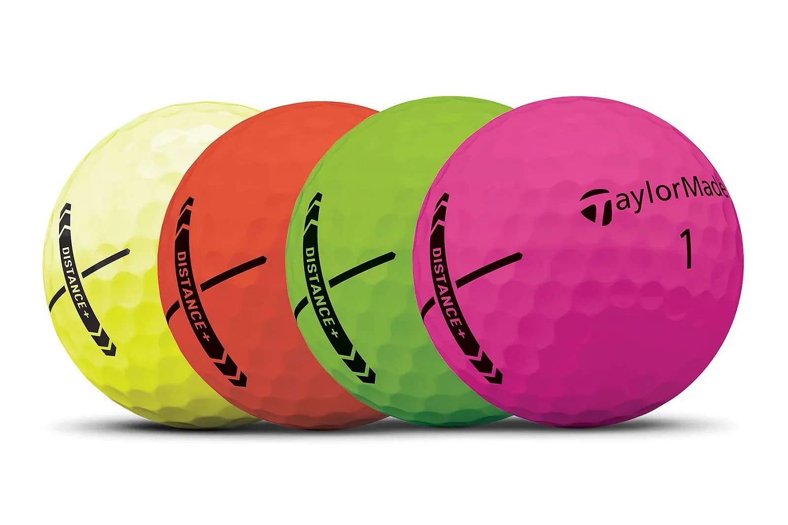 М'ячі для гольфу TaylorMade Distance+ / 12 шт / Різноколірний набір, фото №2 М'ячі для гольфу TaylorMade Distance+ / 12 шт / Різноколірний набір, фото №2