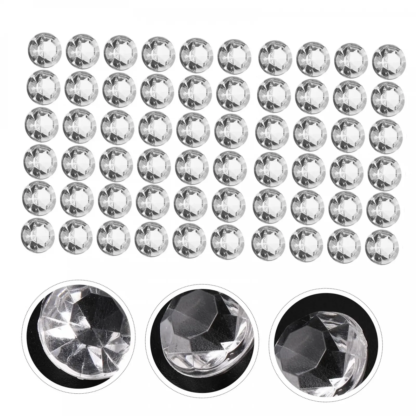 Набор Акриловые Стразы для Ногтей 500 шт. Прозрачный, фото №6