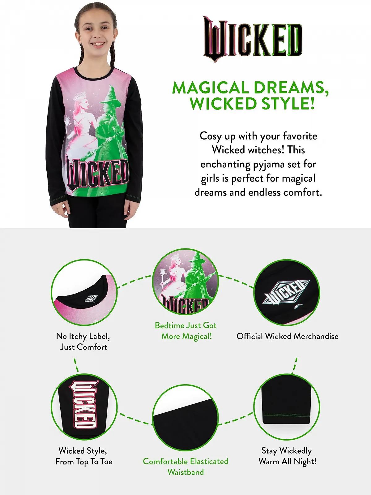 Пижама Wicked для девочек, фото №6