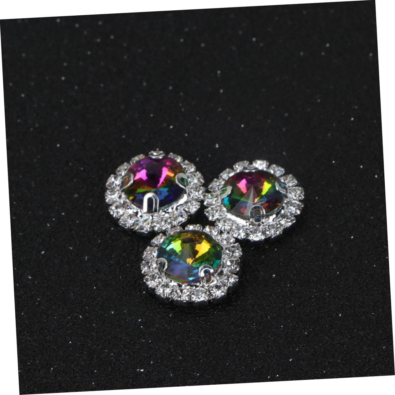 Стразы Плоские Круглые Для Рукоделия 20 штук Разноцветные кристаллы для декора стола для свадеб и вечеринок Изготовление украшений Аксессуары для самоделок, фото №9