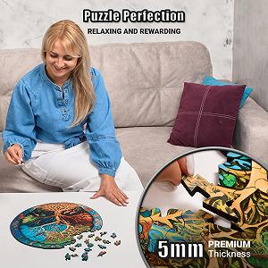 Дерев'яний пазл LEOGOR Eternal Tree of Life 200 деталей 30.2 × 30.5 см Кругла мозаїка ціна на synthetic.ua - Фото 1 Дерев'яний пазл LEOGOR Eternal Tree of Life 200 деталей 30.2 × 30.5 см Кругла мозаїка synthetic.ua - Фото 1