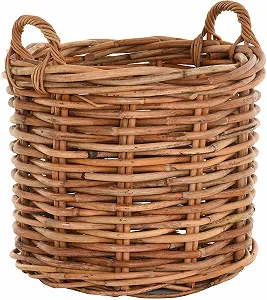 Купить Корзина для растений XXL Натуральный ротанг Круглая с ручками Medium - Фото 1 Корзина для растений XXL Натуральный ротанг Круглая с ручками Medium - Фото 1