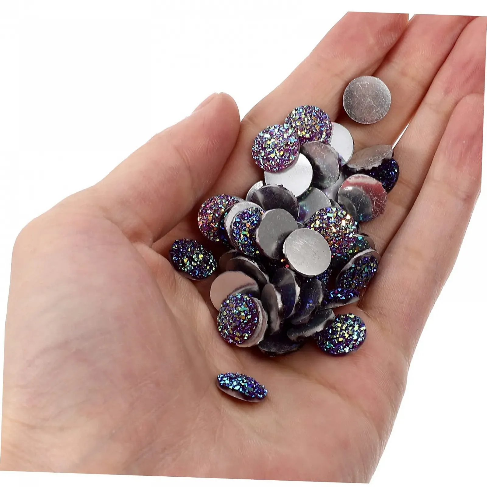 Стрази DECHOUS 400 штук, ювелірні аксесуари, смола, стрази, пласкі намистини, діамантові прикраси, опалові кристалічні, фото №6