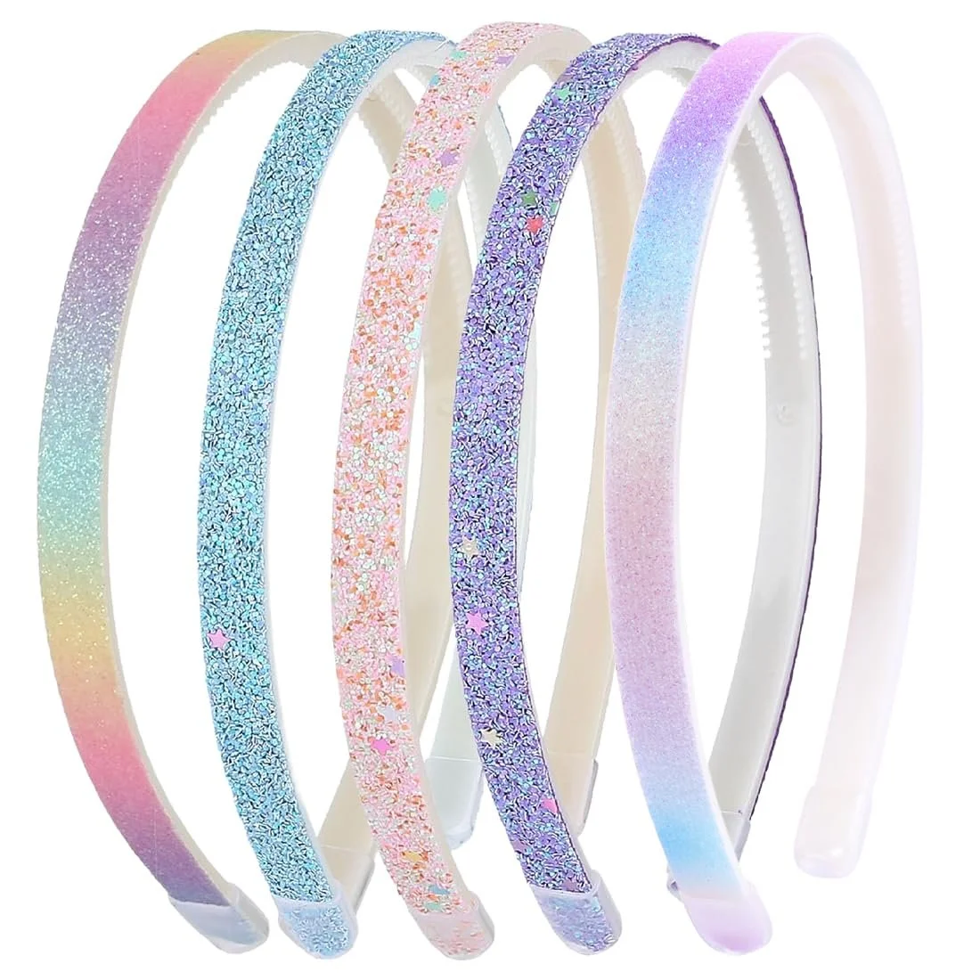 Набор блестящих обручей для волос., фото №1