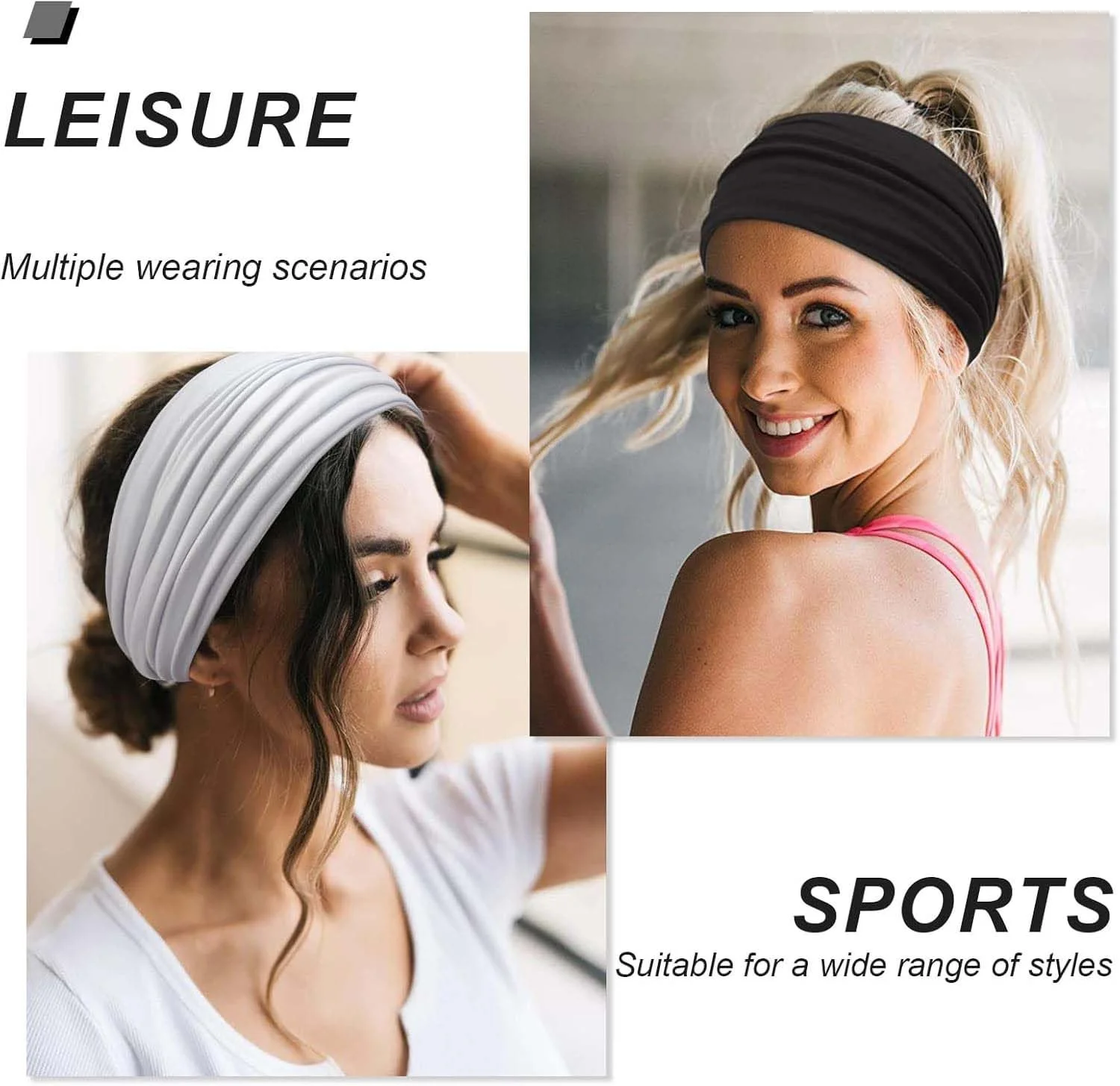 Пов'язка на голову Жіноча надширока, фото №3 Пов'язка на голову Жіноча надширока, фото №3