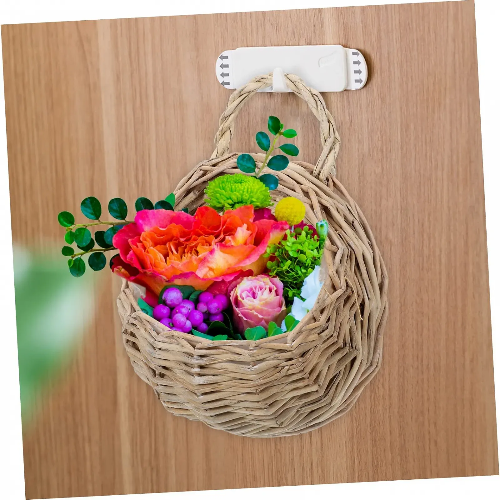 Підвісні кашпо VICASKY 2 шт. кошики рустикальні 18 см для вітальні та передпокою плетені, фото №8 Підвісні кашпо VICASKY 2 шт. кошики рустикальні 18 см для вітальні та передпокою плетені, фото №8