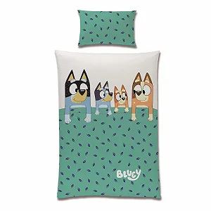 Детское постельное белье Bluey Family Bingo Bandit Chilli Мотив (Детское 100 x 135 40 x 60 см) - Фото 1