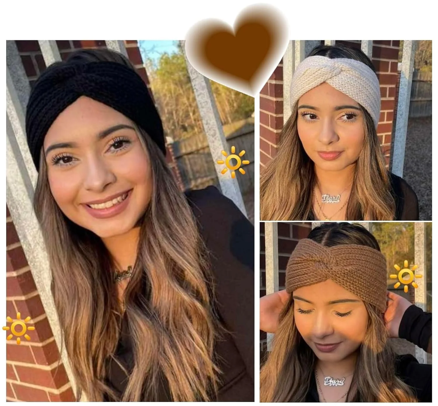 В'язана пов'язка на голову Жіноча Зимова Широка Еластична, фото №3