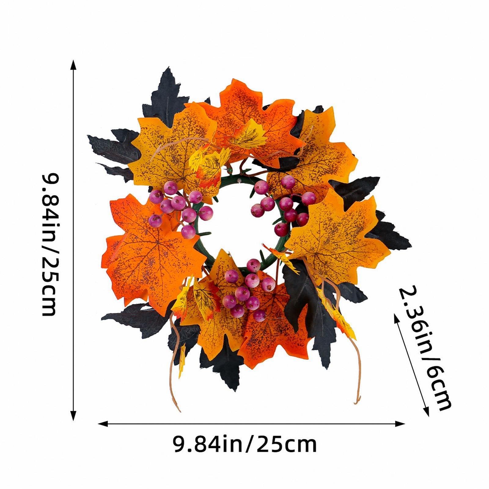 Подставка для свечей Wreath 11 дюймов кленовые листья, фото №4