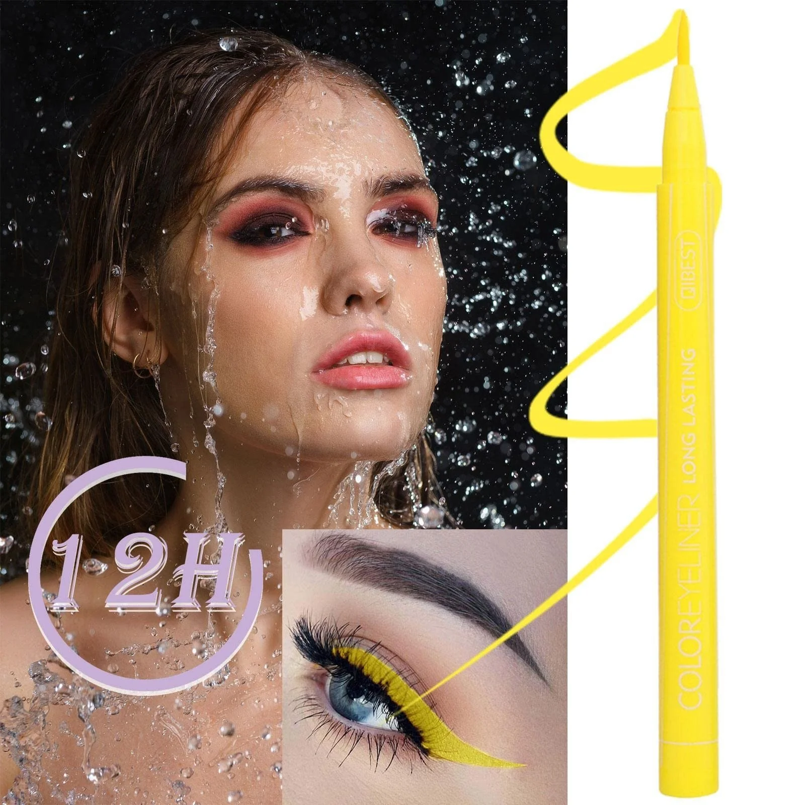 Жидкая Подводка для глаз Водостойкая 9 цветов C,, фото №7